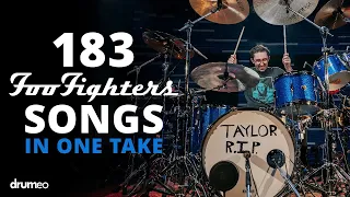 Drumming To Every Foo Fighters Song In ONE Take! (183 Songs)