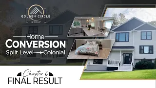 Converting a Split Level Home to Colonial | Before and after Final Results  | Episode 6