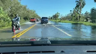 Myakka River, Massive Flooding, 9-30-2022, River Road, North Port, Florida