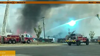 🚒Firefighter Hose Rises into an Electric Wire🔥