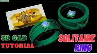 how to make a diamond ring | ring making gold | matrix cad solitaire ring | matrix 9 gold ring