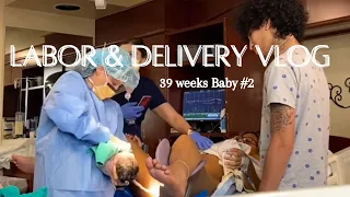 Labor & Delivery Vlog 39 weeks | 8lb Baby #2 Induction w/ Epidural