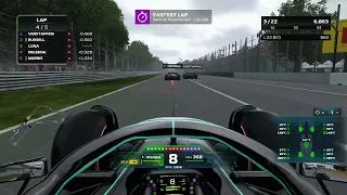 F1 22 game my team maxed out car top speed test