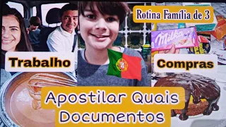 🇵🇹Retorno da escola TDAH/ Dentista/ Compras/Trabalho/Documentos que deve apostilar/Portugal