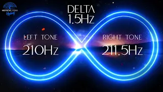 Deep sleep frequency 1.5 Hz delta waves - healing sleep music, binaural beats