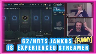 G2 Jankos Is Experienced Streamer [FUNNY]