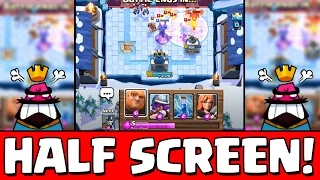 EPIC HALF SCREEN CHALLENGE! | Clash Royale Deutsch