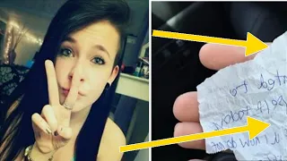 Girl Buys Meal For Homeless Man, Then He Hands Her Crumpled Note