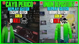 *0 Kill* Union Depository & Cayo Perico SOLO Replay Glitch and Gold Glitch Best Money GTA Online