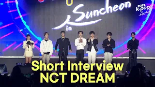NCT DREAM Short Interview 2021 K POP in Suncheon 순천케이팝콘서트