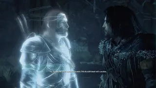 Talion Meets Former Garrison Member And Unknown Member? - Shadow Of Mordor