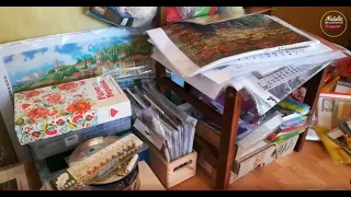 РУКОДІЛЬНИЙ КУТОЧОК. Зберігання бісера і всякого добра... #Craft Room Tour