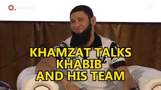 Khamzat Chimaev talks about Khabib and his team