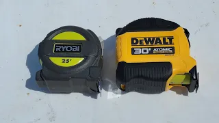 Ryobi vs Dewalt tape measures