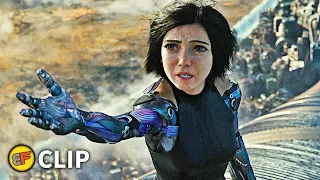 Hugo's Fall Scene | Alita Battle Angel (2019) Movie Clip HD 4K