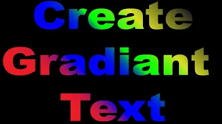 How to How to Create Gradient Text using Adobe Illustrator