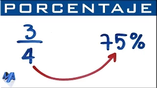 Convertir fracción a porcentaje