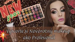 NOVOROČNÝ VÝRAZNÝ MAKEUP 🌟 FULL GLAM MAKEUP TUTOTIAL 🌟