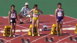 陸上レジェンド選手  赤司かずみ 関東陸上選手権 2012 女子 100m決勝