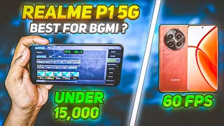 REALME P1 5G 😱🔥 60 FPS IN PUBG BGMI | BEST GAMING PHONE UNDER 15,000 | REALME P1 5G GAMING REVIEW