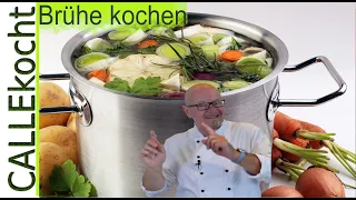 Rinderbrühe selber machen - Rezept für eine Bouillon aus Knochen