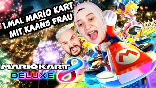 1.MAL MARIO KART MIT KAANS FRAU SPIELEN!