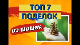 простые поделки из шишек