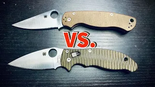 Best American Made Knives Head to Head: Spyderco Manix 2 Vs Paramilitary 2