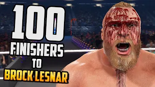 100 Finishers to Brock Lesnar! - WWE 2K23