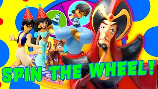 Aladdin Spin the Wheel Game with a Mystery Toy, Jasmine and Genie!