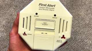 First Alert SCO1N Smoke/CO Alarm Test