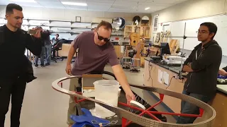 Superconductor on Magnetic Mobius Strip