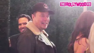 Elon Musk Signs Autographs For A Few Lucky Fans While Arriving At The 'Lola' Movie Premiere In L.A.