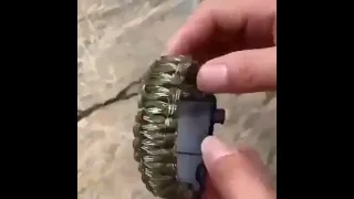 Тактичний годинник із браслетом з паракорду для виживання Survival Paracord