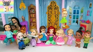 New Mini Doll Disney Princess Toddler Dolls Gift Set Toy Unboxing Toy Review Video