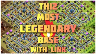 NEW! TOWN HALL 12 (Th12) Legend BASE With Link - 2023 | Th12 Legend League Base With Link | coc