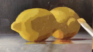 Oil Painting Demonstration: "Sharing Secrets" - Two Lemons Still Life