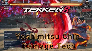 Unleashing the Power: Tekken 8 Yoshimitsu Chip Damage Tech | Mastering the Art of Pressure!