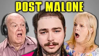 ELDERS REACT TO POST MALONE (Psycho, Rockstar, White Iverson)