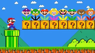 Super Mario Bros. but there are MORE Custom Flower All Characters! (Part 2) | Game Animation