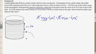 Example Problems with Bernoulli's equation #1