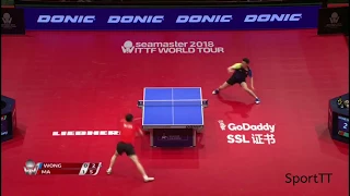 Wong Chun Ting vs Ma Long [ German Open 2018 ]