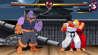 Thanos VS Ryu & Ken - The Greatest Fight of All Time !!
