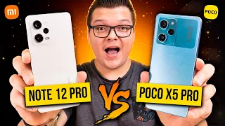 Comparei TUDO! Poco X5 PRO vs Note 12 PRO! Qual é MELHOR?