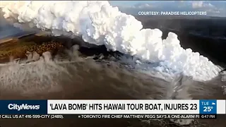 'Lava bomb' hits Hawaii tour boat