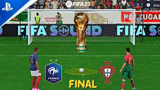 MBAPPE VS RONALDO ! FRANCE VS PORTUGAL ! FIFA WORLD CUP QATAR 2022 ! FIFA 23 4K