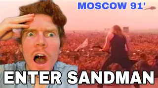 THIS IS CRAZY!! 🎵Metallica Enter Sandman Live Moscow 1991 REACTION