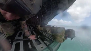 Waterborne Operations with CH-47 Chinook Helicopter (360 footage)