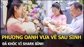Phương Oanh vừa về sau sinh đã khóc vì Shark Bình