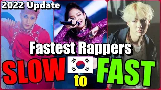 EVERY KPOP/Korean Rapper's Fastest Rap 2022